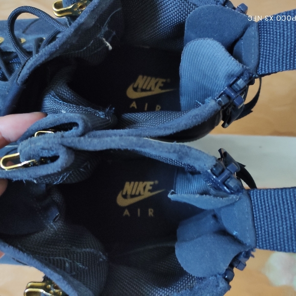 Nike SF AF1 Mid Obsidian Metallic Gold mens 8.5 - Picture 10 of 10